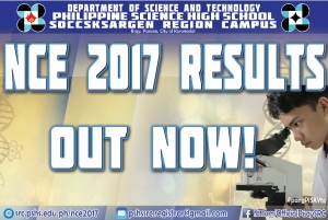 2017 PSHS NCE Results
